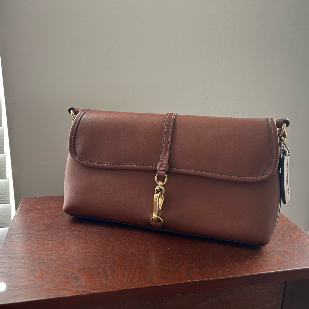Brown Leather Shoulder Bag